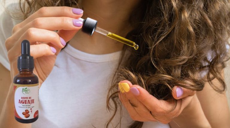 Aceite de aguaje para el cabello